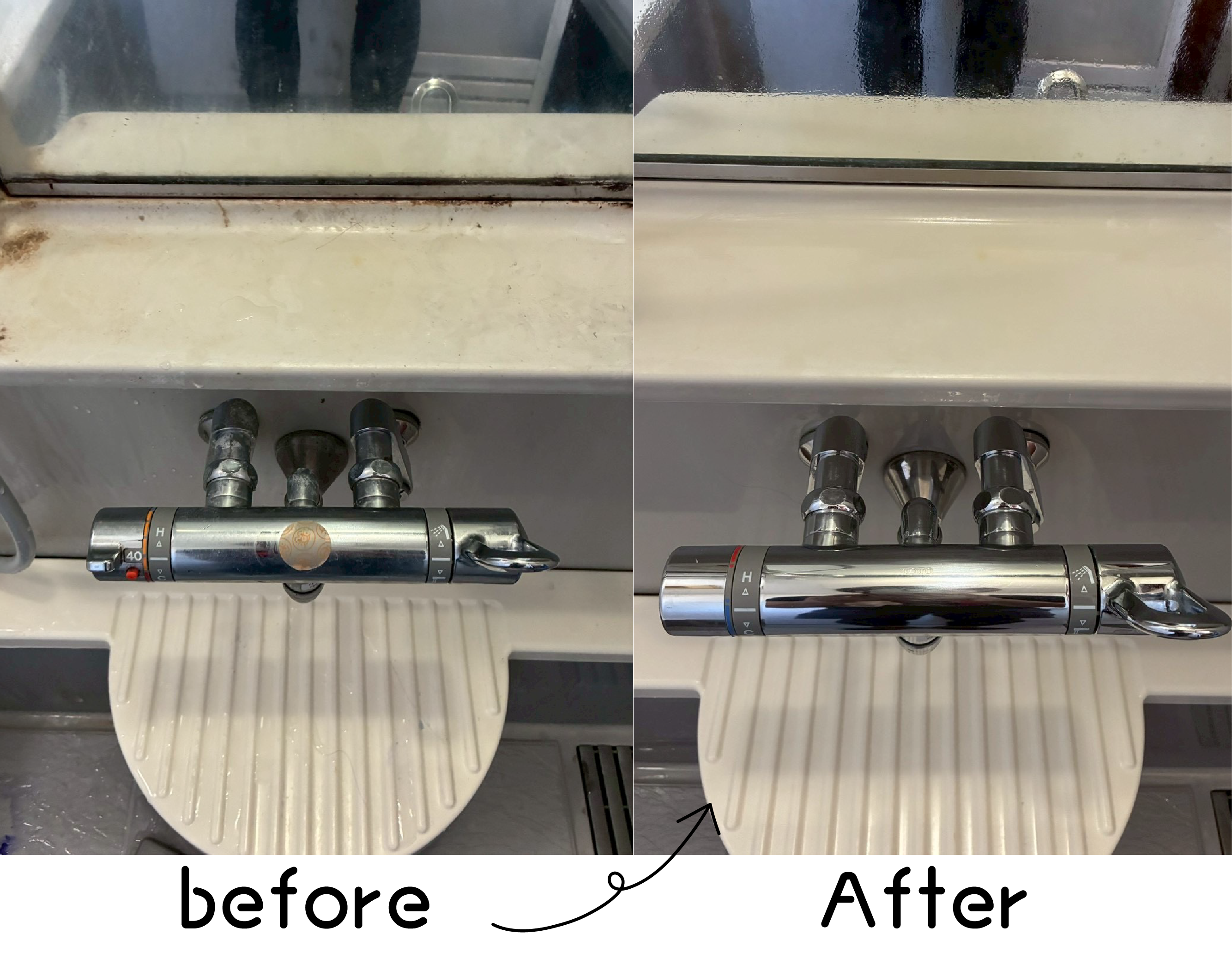 お風呂水栓（水垢・カビ）